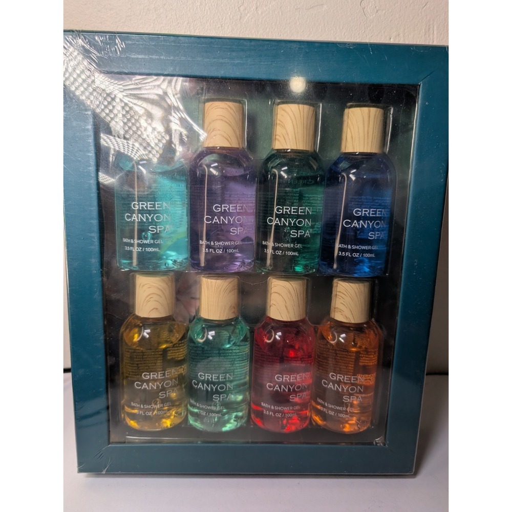 Set of 8 Travel‎ Size Shower Gels 100ML Each  NEW